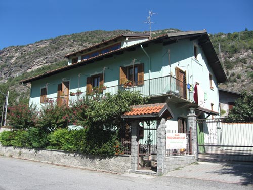 view of our Bed and Breakfast from the meadows